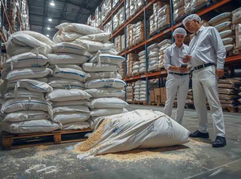 Matéria Prima contaminada por carunchos